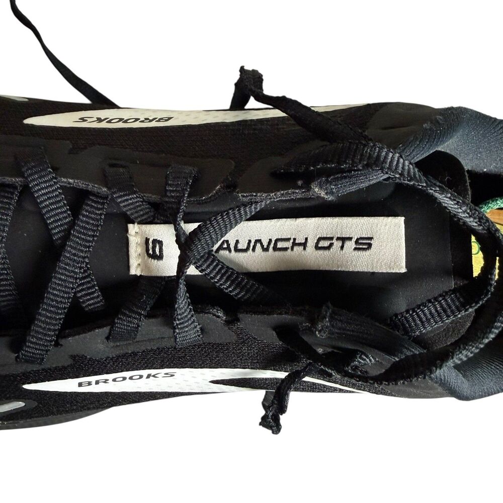 Brooks Launch GTS 9 Running Shoes Black/White US Men size 12.5D EUC - Picture 9 of 9